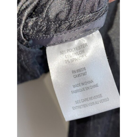 Samuel Dong Ruffled Long Sleeve Sparkling Metallic Runway Jacket L Grey - Picture 4 of 8